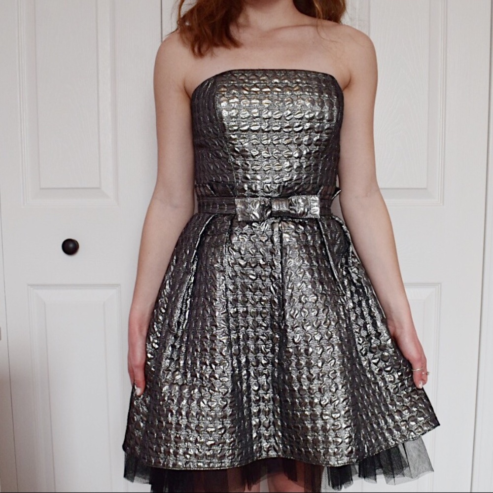 Silver formal dress - Betsey Johnson